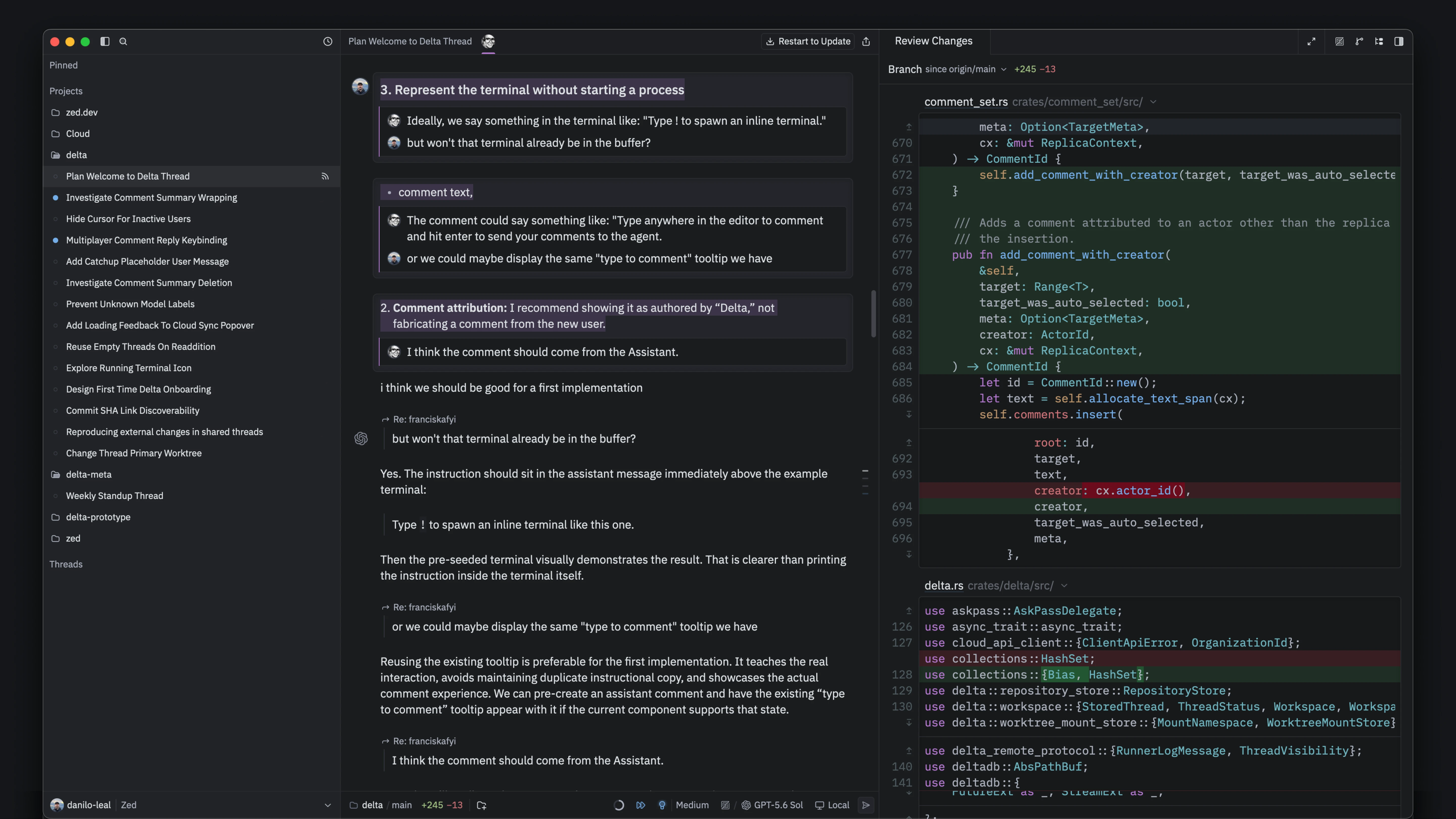 Delta multiplayer coding environment